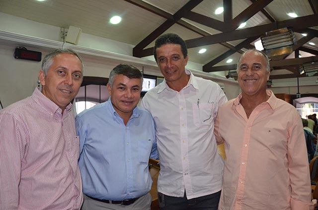 Subsecretário Sebastião Rodrigues com o presidente da Fiperj Essiomar, o secretário Júlio Magno e o diretor Augusto Pereira