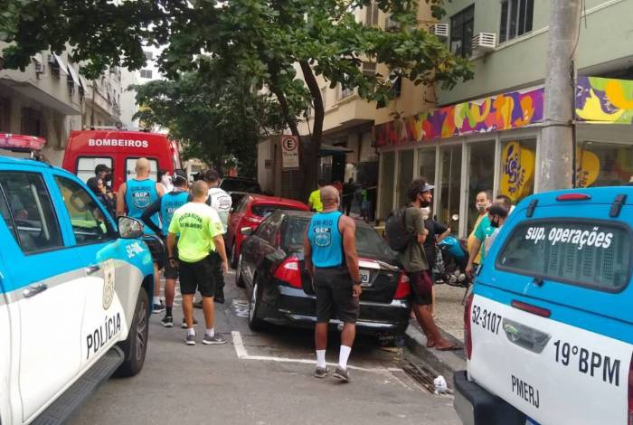 Caso aconteceu na Rua Aires Saldanha, próximo à esquina da Rua Djalma Ulrich, em Copacabana, na Zona Sul do Rio - Reprodução