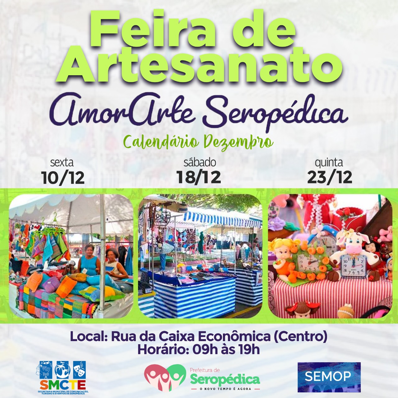 Venham participar da Feira de Artesanato de Seropédica, dias 10, 18, e 23  de dezembro | Seropédica Online | Notícias de Seropédica, do Brasil e do  Mundo