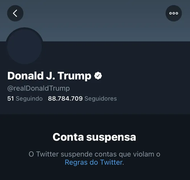 Trump é um dos influenciadores que foi barrado(Imagem: Captura de tela/Canaltech)