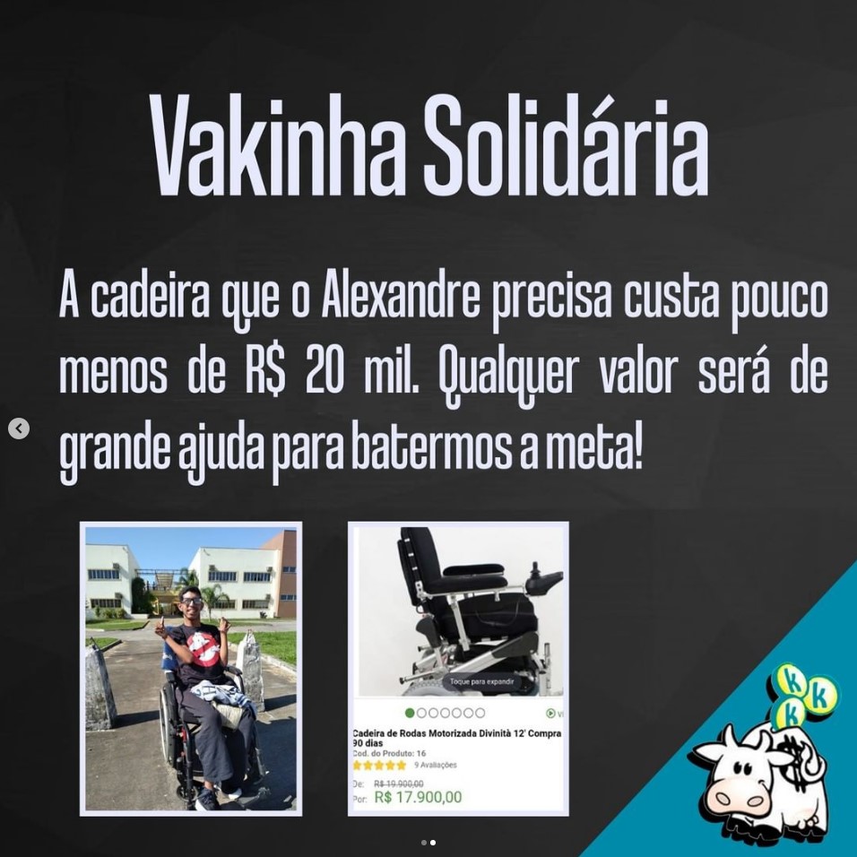 Vakinha Solidária para o estudante da UFRRJ Alexandre Fernandes