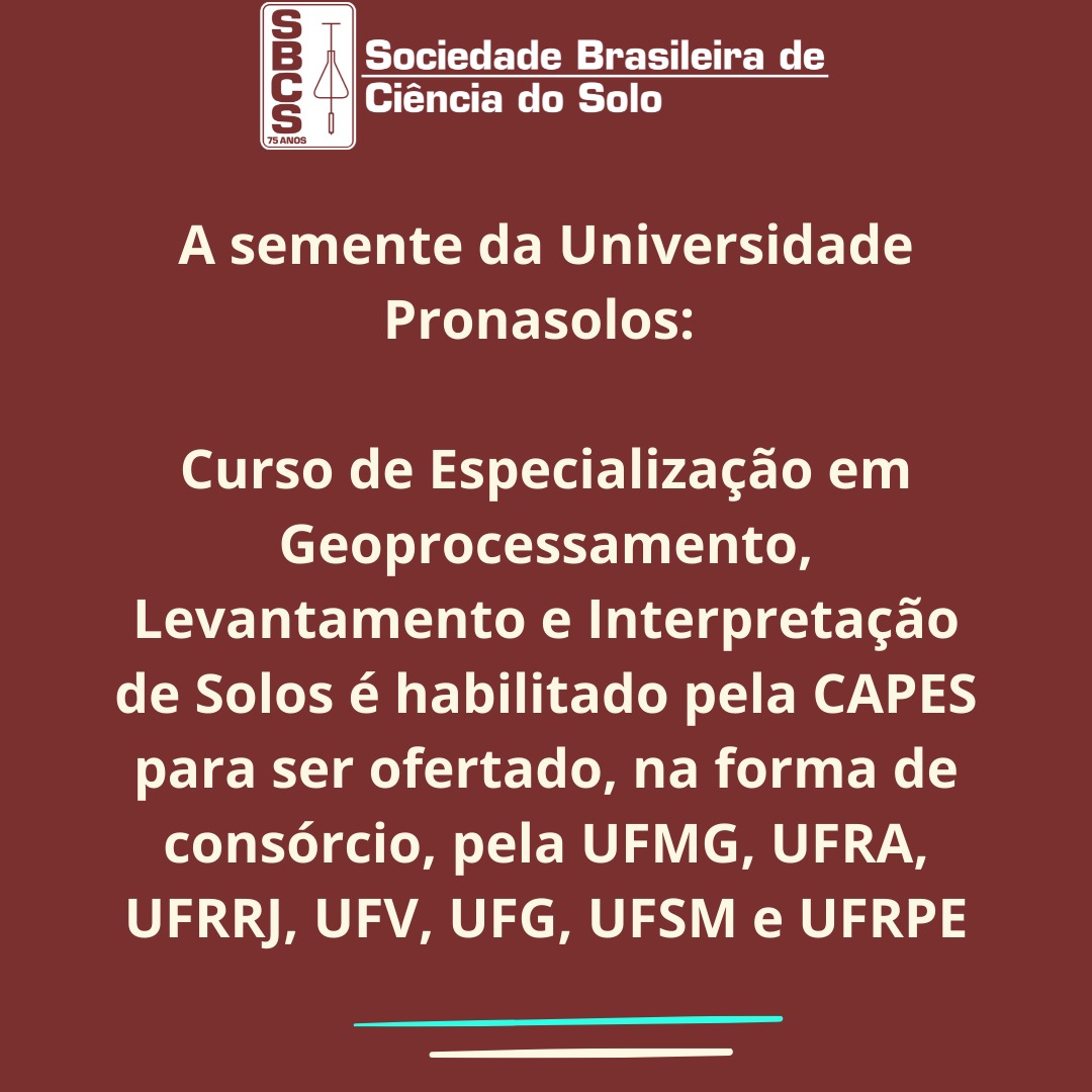 UFRRJ participa de consórcio que ofertará especialização EaD em Geoprocessamento, Levantamento e Interpretação de Solos