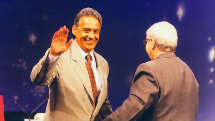 O então candidato a presidente da República, Fernando Henrique Cardoso durante a gravação do programa "Jô Soares Onze e Meia", no SBT, em São Paulo, em 22 de agosto de 1994. Crédito: DIDA SAMPAIO/ESTADÃO CONTEÚDO/AE